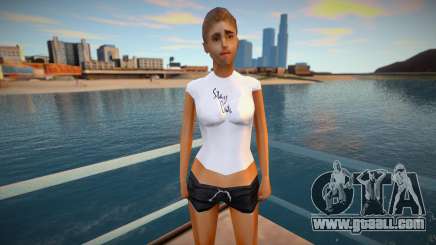 Girl in short shorts for GTA San Andreas