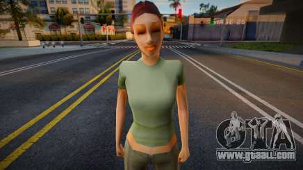 CJ Girlfriends Barefeet - gungrl3 for GTA San Andreas