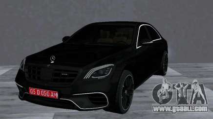 Mercedes Benz S63 AMG (W222) Tinted for GTA San Andreas
